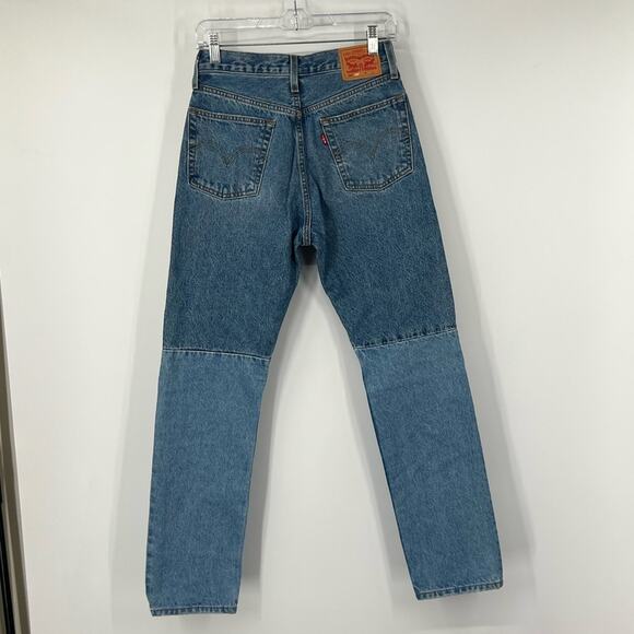 Levi’s 501 Two Tone High Rise Button Fly Jeans - Picture 6 of 9